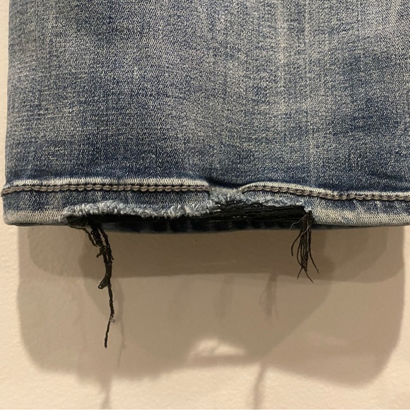 Buckle Black Jeans Men’s Size 32x30 Fit No 9 Straight Leg Whiskered Thick Stitch - Picture 11 of 15